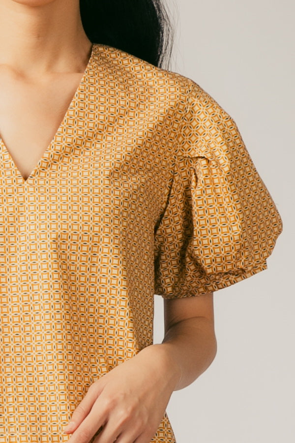 LIMA PUFF TOP BROWN