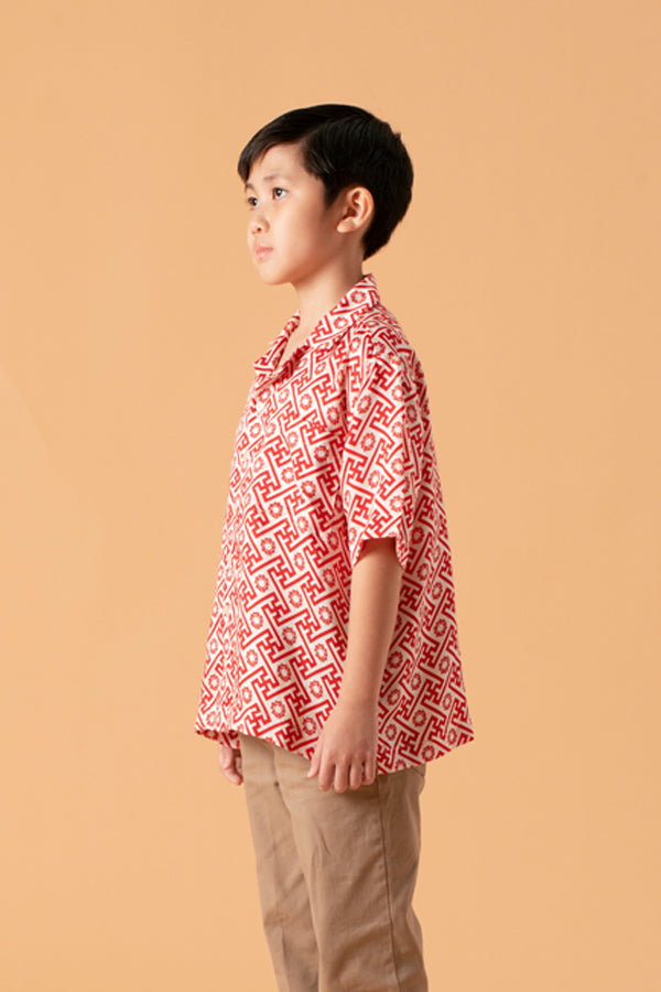 CHEN SHIRT BANJI MERAH
