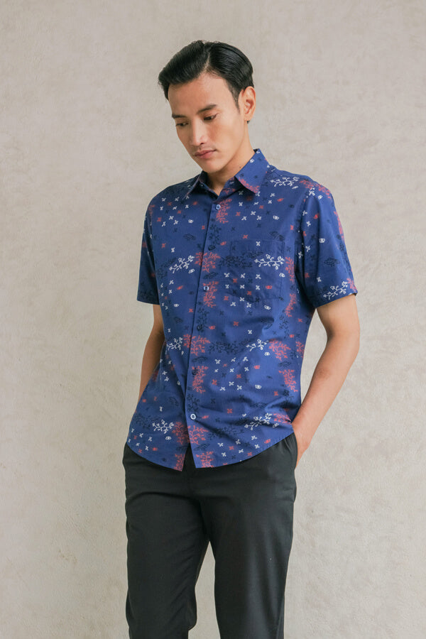 GANA MEN SHIRT S/S SLIMFIT