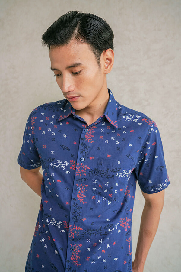GANA MEN SHIRT S/S SLIMFIT