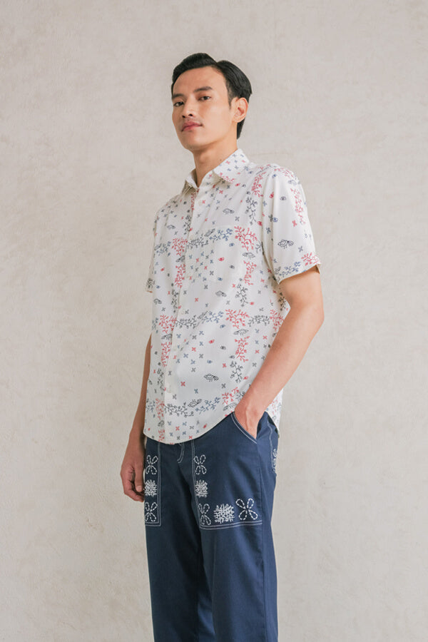 GANA MEN SHIRT S/S SLIMFIT