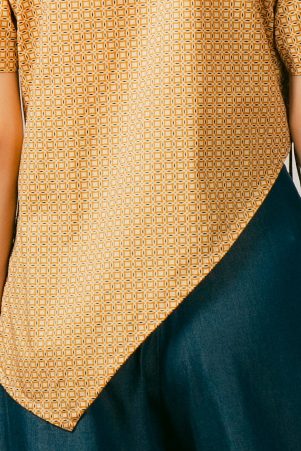 MANDARIN STRING TOP BROWN