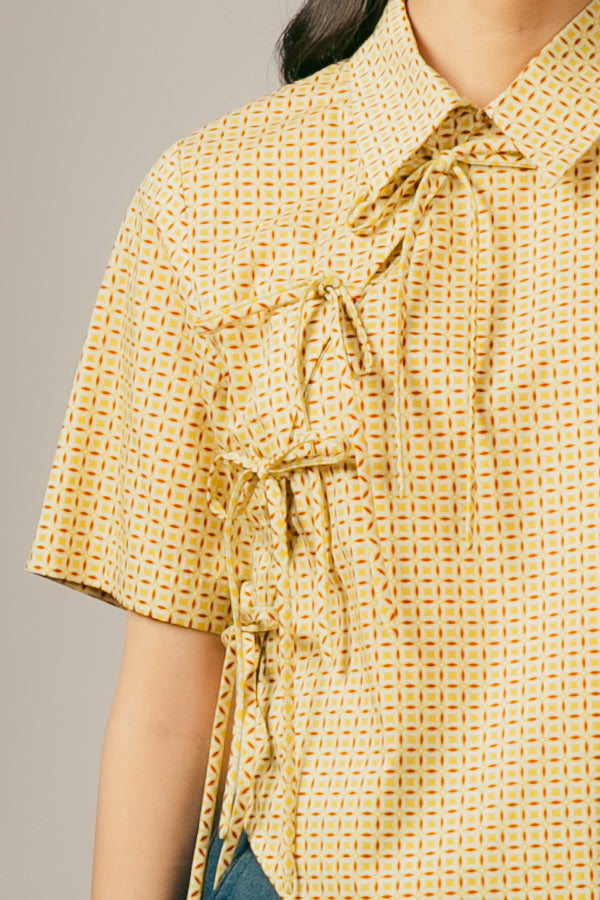 MANDARIN STRINGS TOP YELLOW