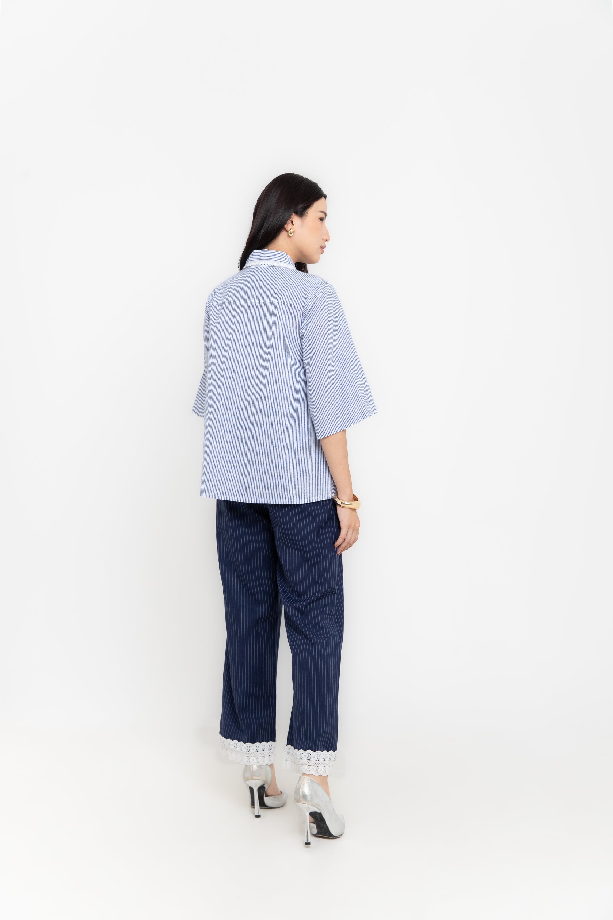 INDIRA SHIRT BLUE STRIPES
