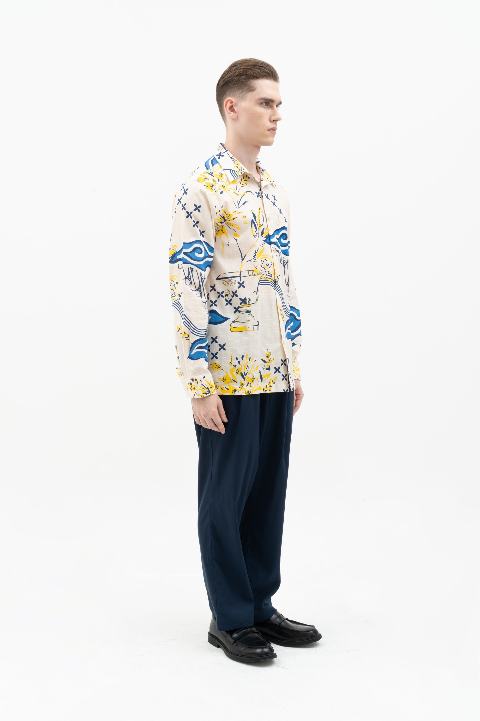 MEN SHIRT L/S REGULARFIT LANGIT RAWATES