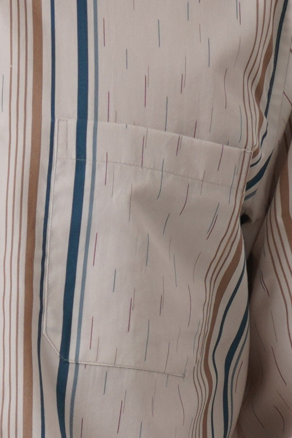 MENS SHITR LS KATUN LURIK UDAN LIRIS CREAM