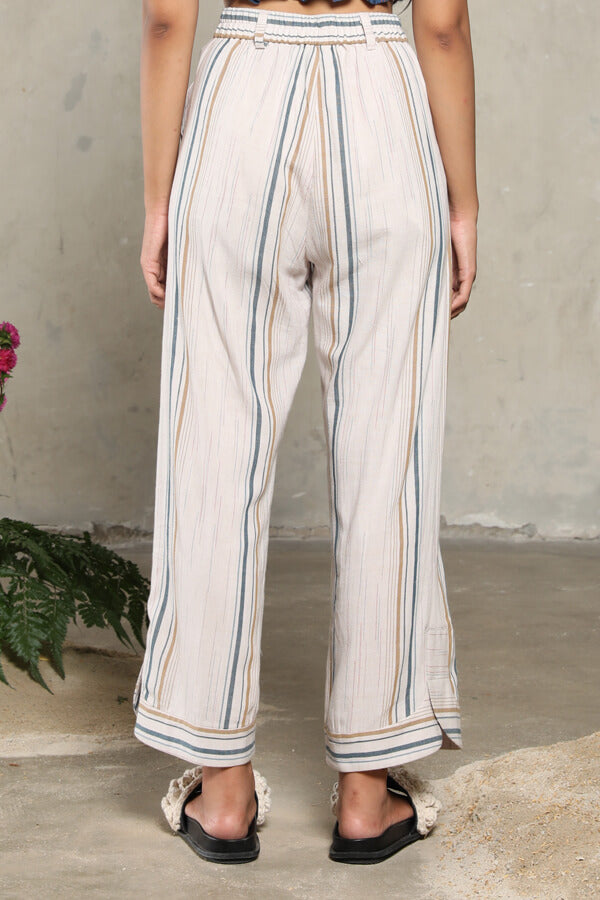 PIPER PANTS LURIK UDAN LIRIS CREAM