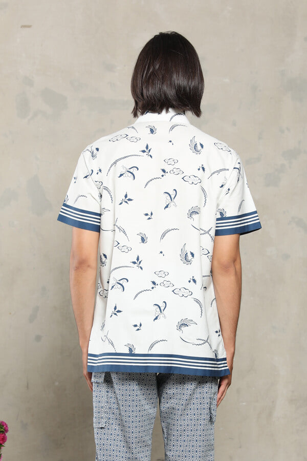 MENS SHIRT SS GAURI CREAM