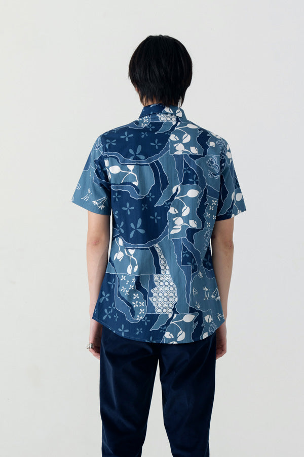 MEN SHIRT SHORT SLEEVE SLIMFIT LOKA