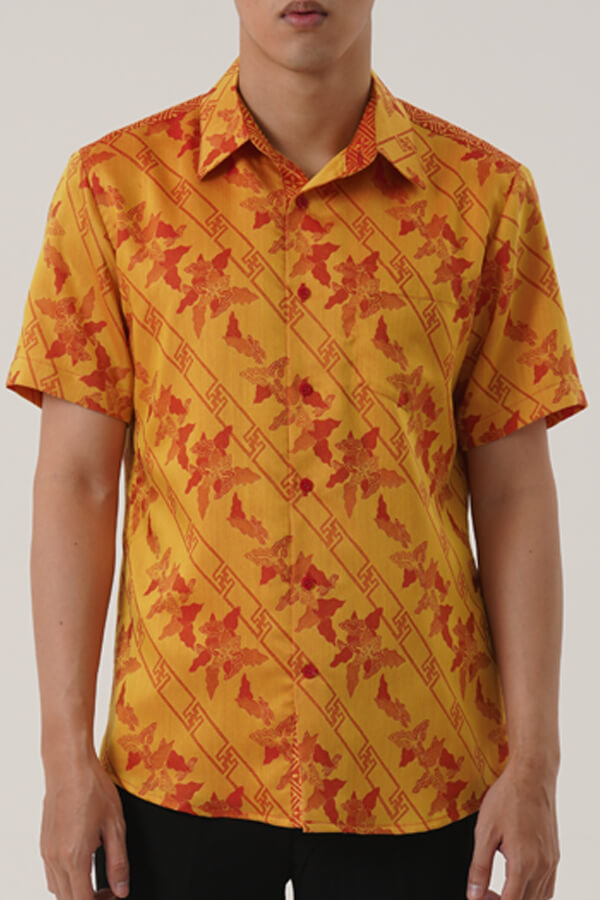 MEN SHIRT SS SLIMFIT JACQUARD NALIKA