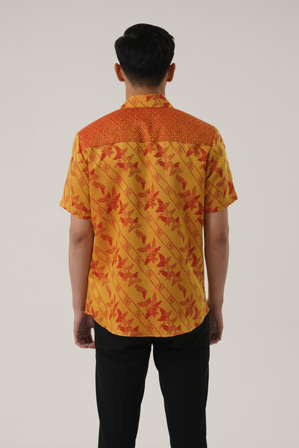 MEN SHIRT SS SLIMFIT JACQUARD NALIKA