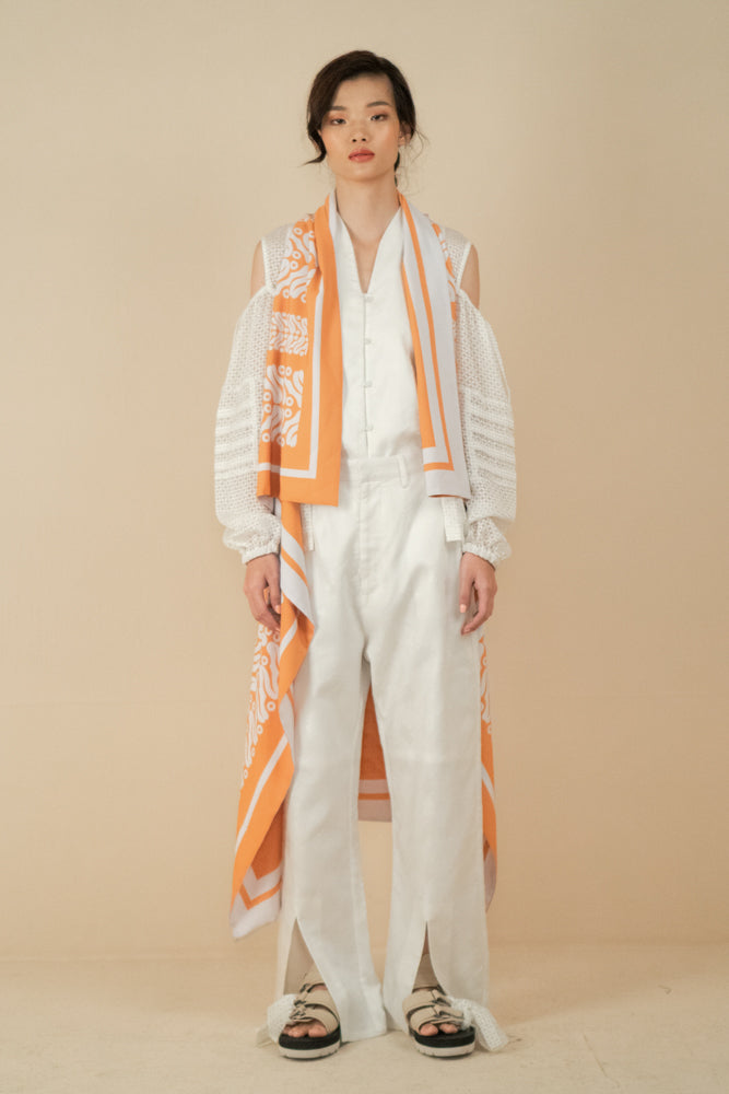 LONG CAPE POLYESTER PRINT/SS043-20