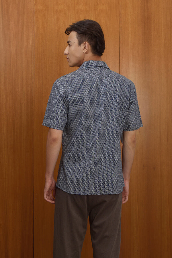 MEN SHIRT SHORT SLEEVE WAJIK GARIS