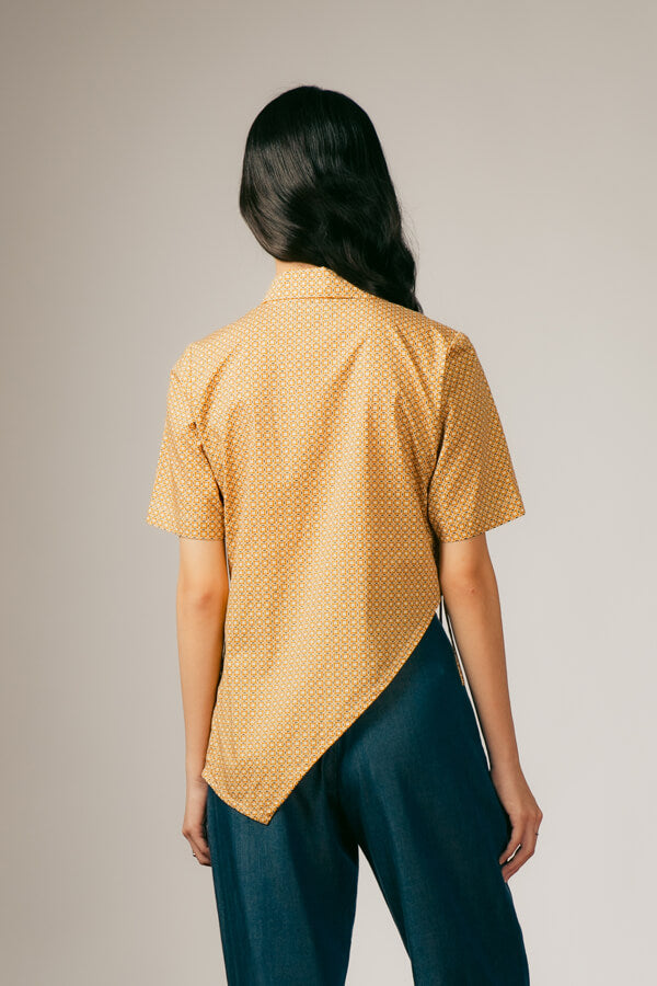 MANDARIN STRING TOP BROWN