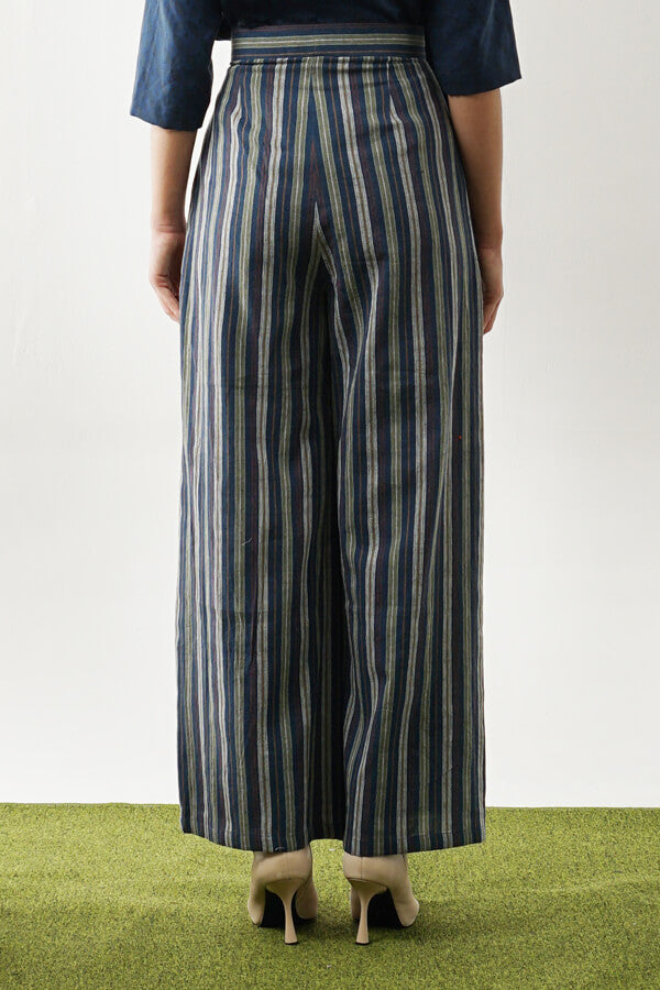 ARJANTI PANTS LURIK NAVY COKLAT DANADYAKSA