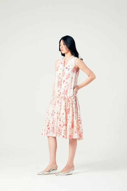 ALAIA DRESS BUKETAN CREAM