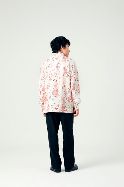 MEN SHIRT BUKETAN LONG SLEEVE REGULAR FIT CREAM