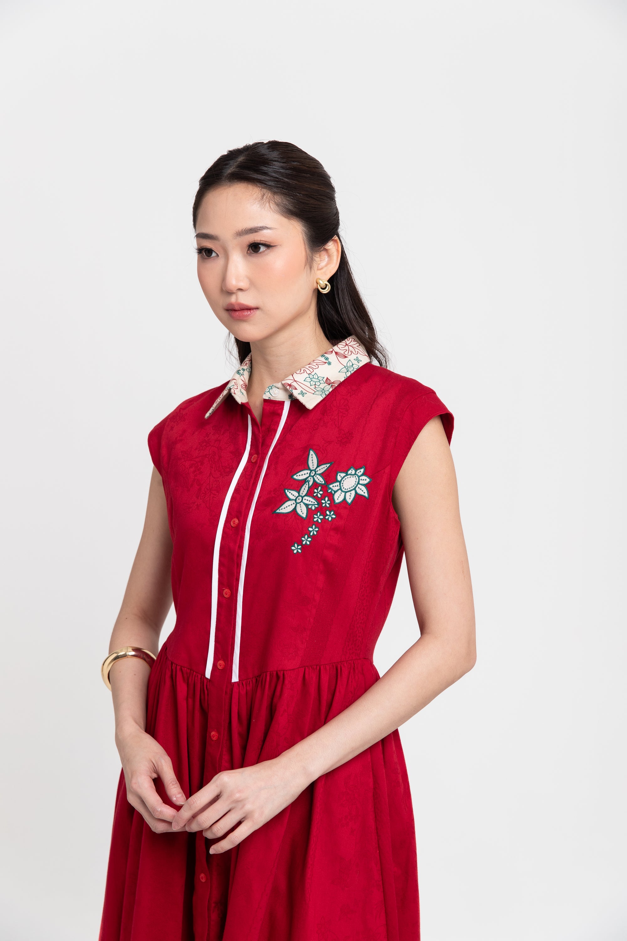 GLORIA DRESS RED RAMYA