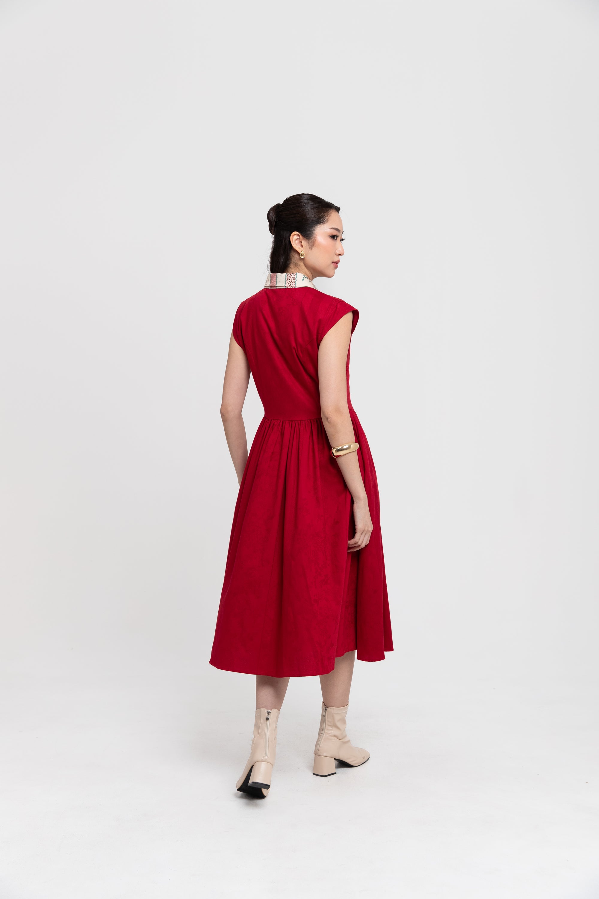 GLORIA DRESS RED RAMYA