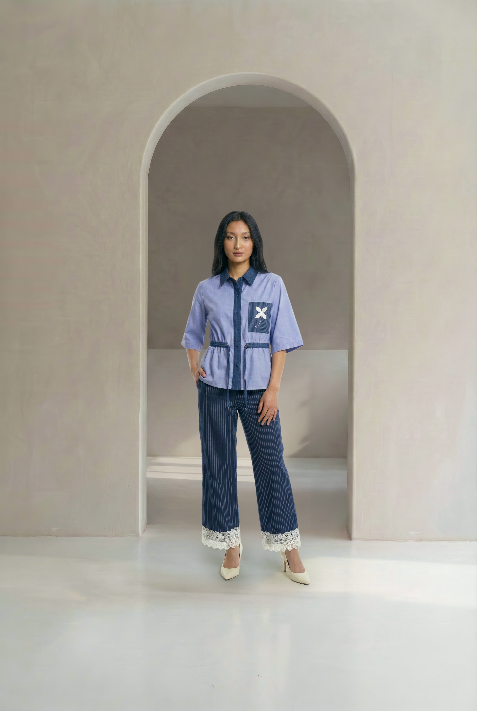 LARAS SHIRT BLUE DAHAYU